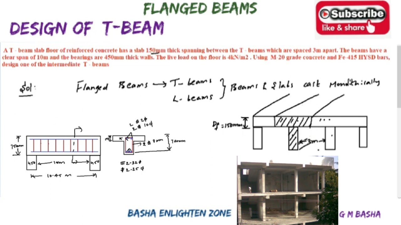 T BEAM DESIGN II DRCS II by G.M.BASHA I