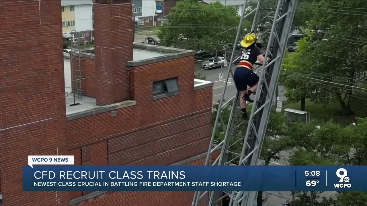 Cincinnati Fire Department training new recruits following staffing issues