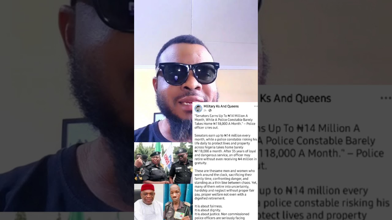 Nigeria Police should earn up to #1M monthly. 