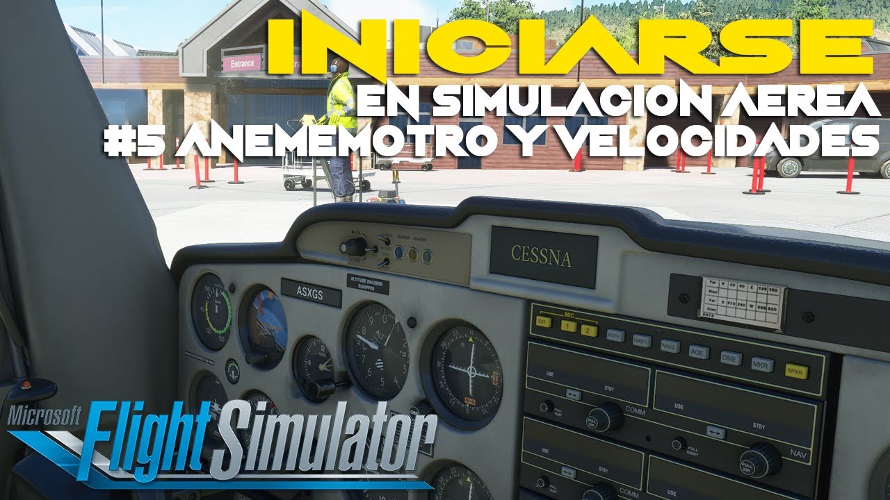👨‍🎓 ESCUELA de VUELO virtual FLIGHT SIMULATOR 2020 Anemómetro y velocidades #5