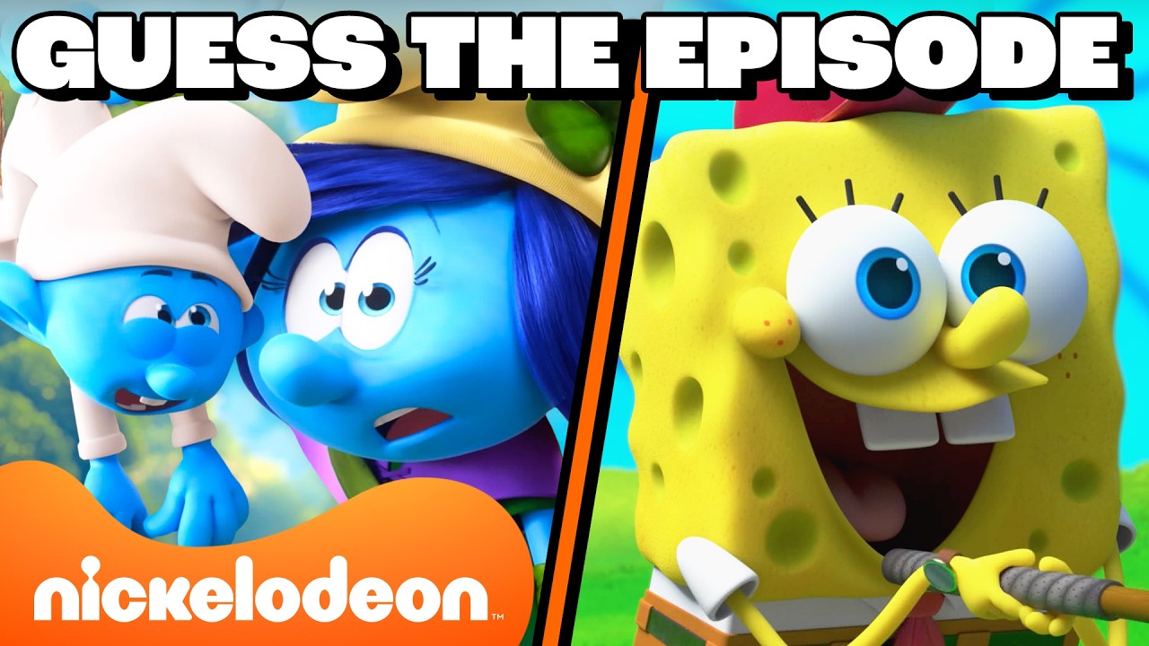 Jogue Adivinhe o Episódio com Bob Esponja e Os Smurfs por 60 minutos! | Nickelodeon em Português