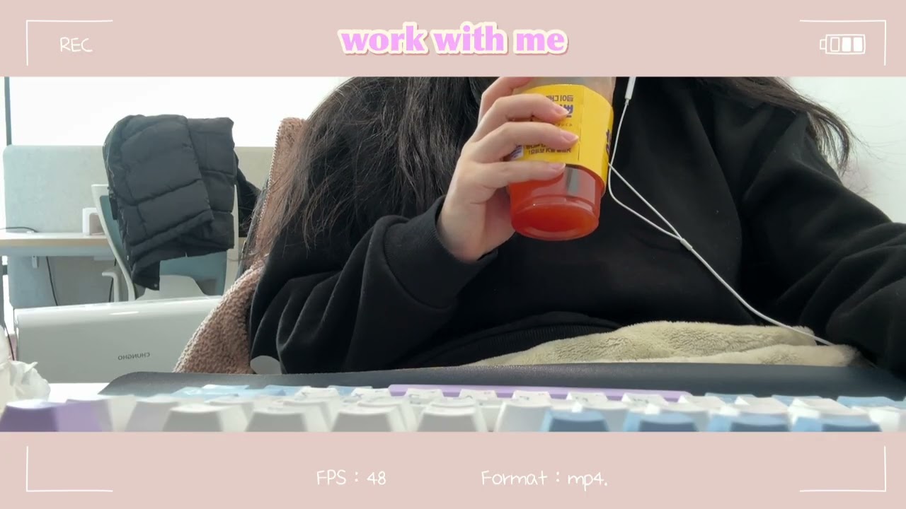 [ASMR🎧]work with me_지겨운 수요일이지만 그래도 일은 해야지 ⌨️QSENN Q87 PBT