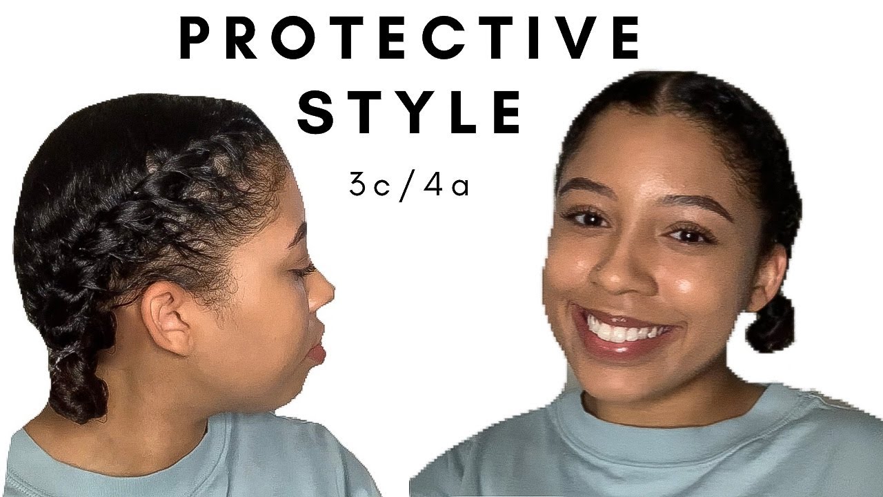 Quick & Easy Protective Style 3c/4a Curls // How to Flat Twist