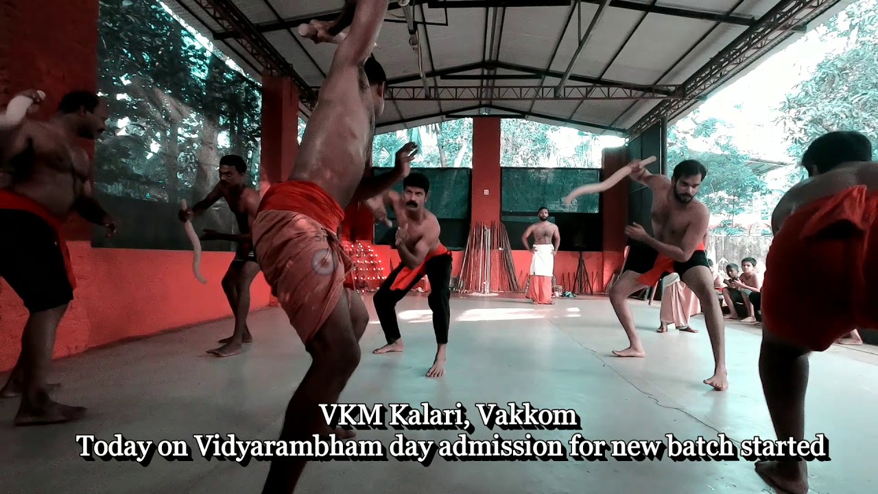 Kalaripayattu Kerala's Traditional Martial Art - Glimpses of Ayudhapooja & Vidyarambham - VKM Kalari
