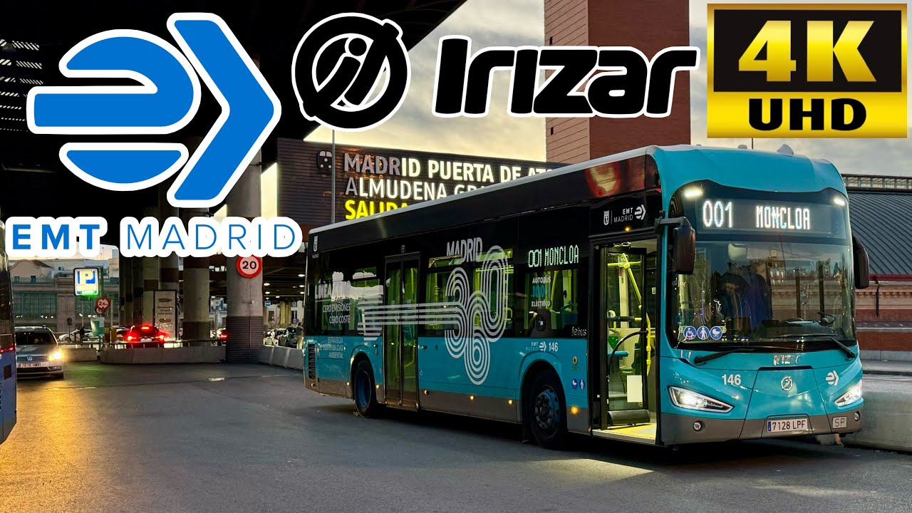 [EMT Bus Madrid: Free Bus 001 Moncloa to Estacion De Atocha, Plaza De España & Gran Vía] Irizar ie
