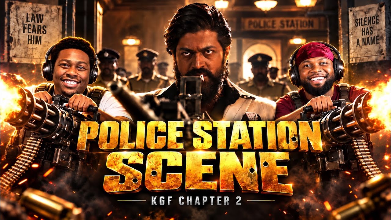 KGF CHAPTER 2 POLICE STATION SCENE !!|BrothersReaction!