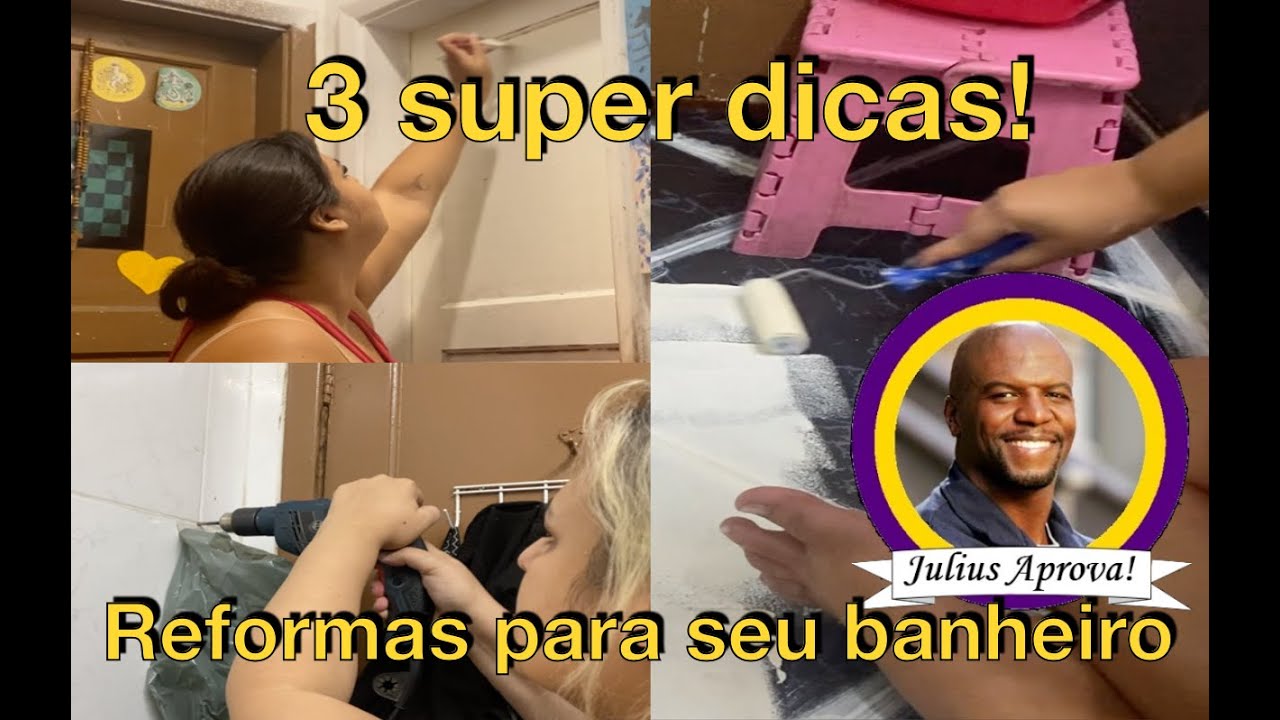 3 super dicas para reformar para seu banheiro! Simples, rápido e fácil.