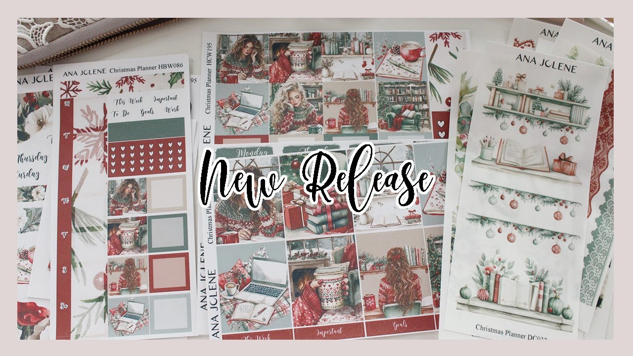 New Release | Christmas Planner | Hobonichi Weeks Cousin Vertical Journaling Deco
