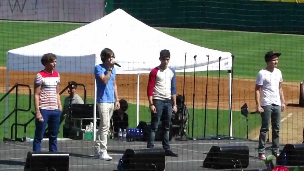 One Direction What Makes You Beautiful Live Dr Pepper ballpark