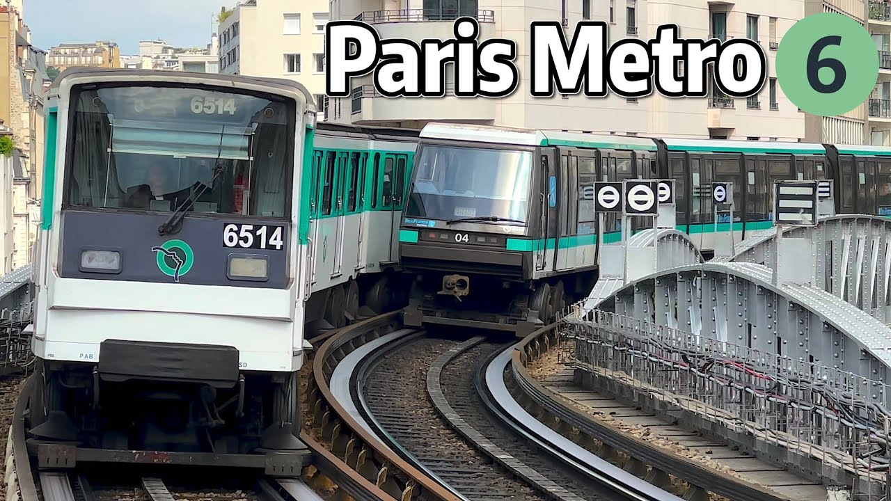 ⁴ᴷ⁶⁰ Exploring Paris Metro Line 6