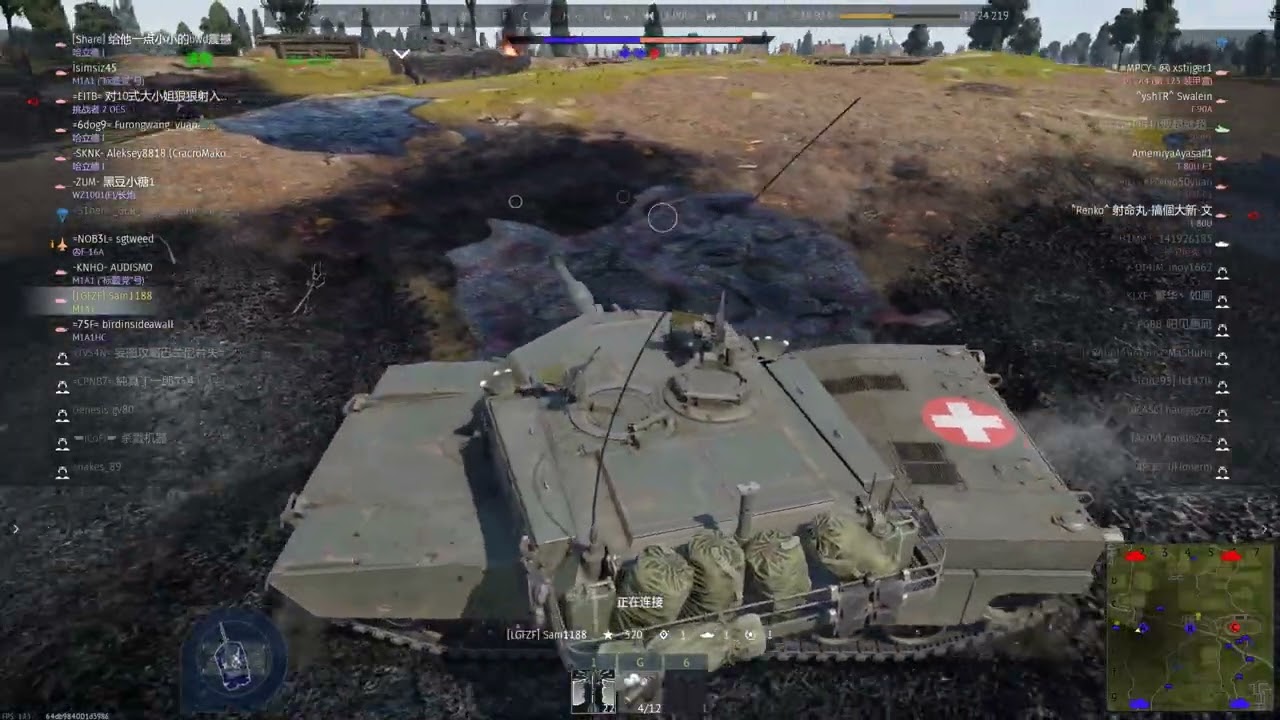 戰爭雷霆我M1A1坦克研發完M829A1鋼針穿刺力强War Thunder