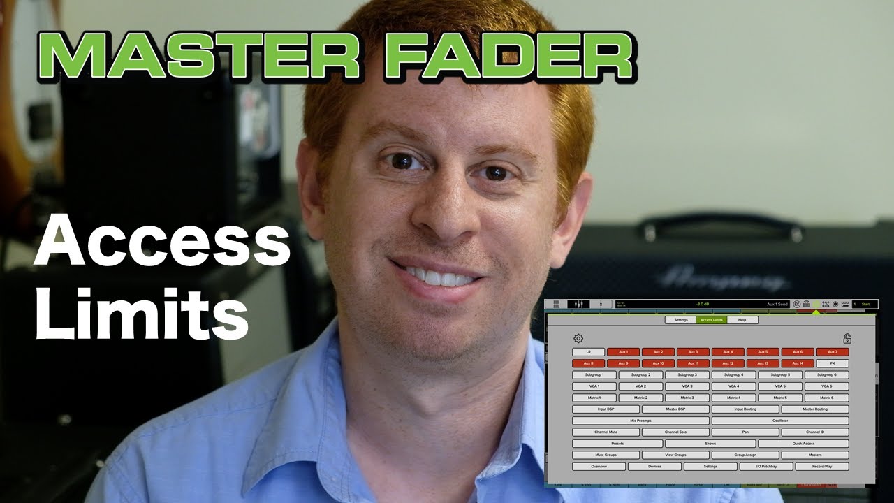 Master Fader Underused Features - Access Limits