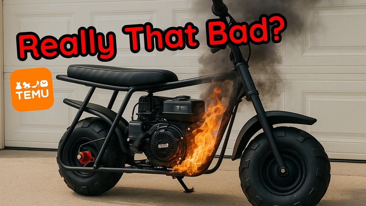 TEMU FRP Mini Bike Unboxing + MODS - How Bad Can It Be??