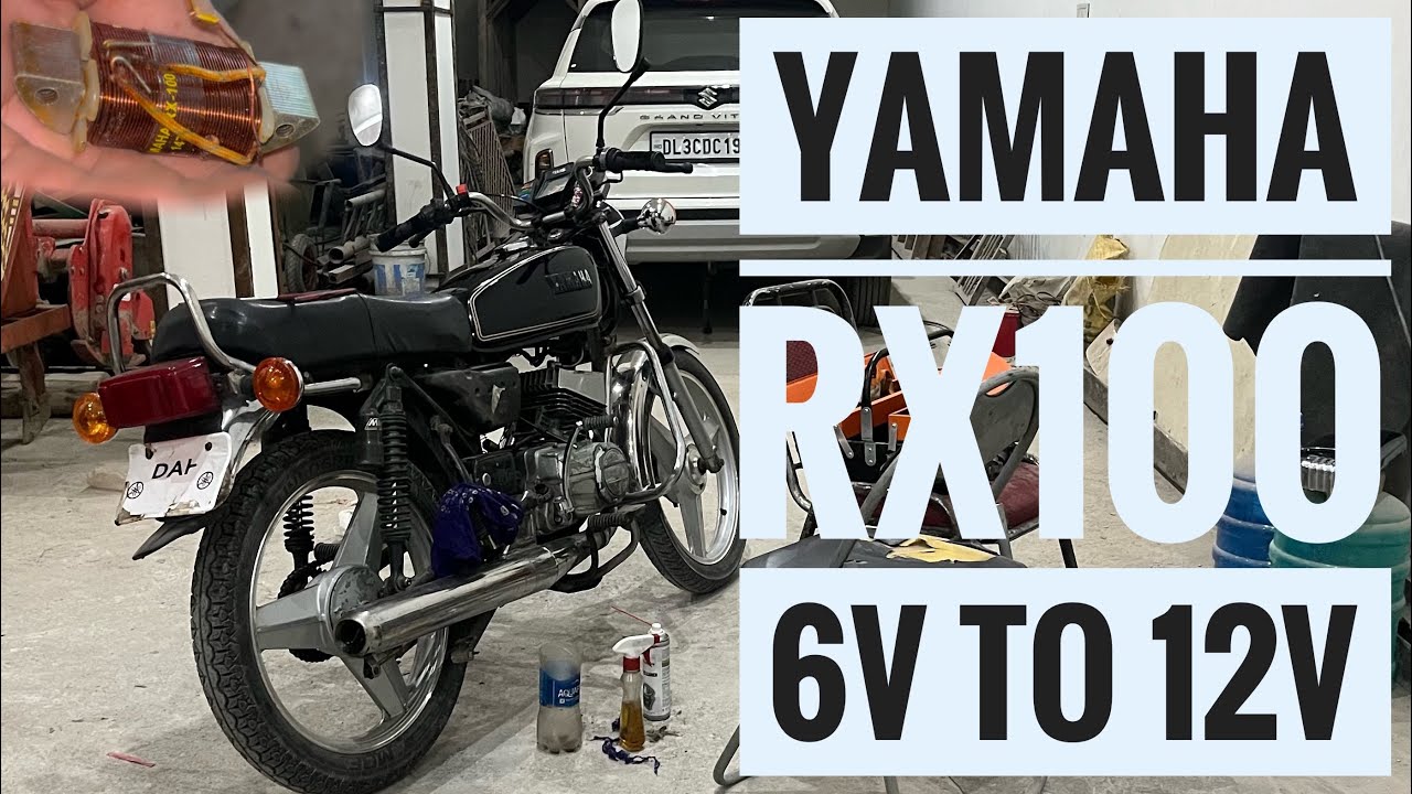Yamaha RX100  6V To 12V Conversion | Changing Lighting Coil  6V to 12 Voltage
