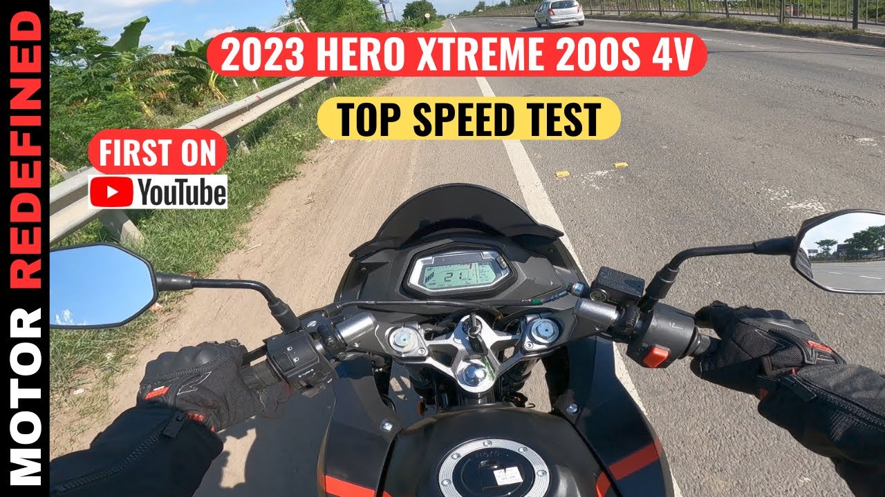2023 Hero Xtreme 200S 4V Top Speed Test & All Gear Top Speed Test | Motor Redefined.