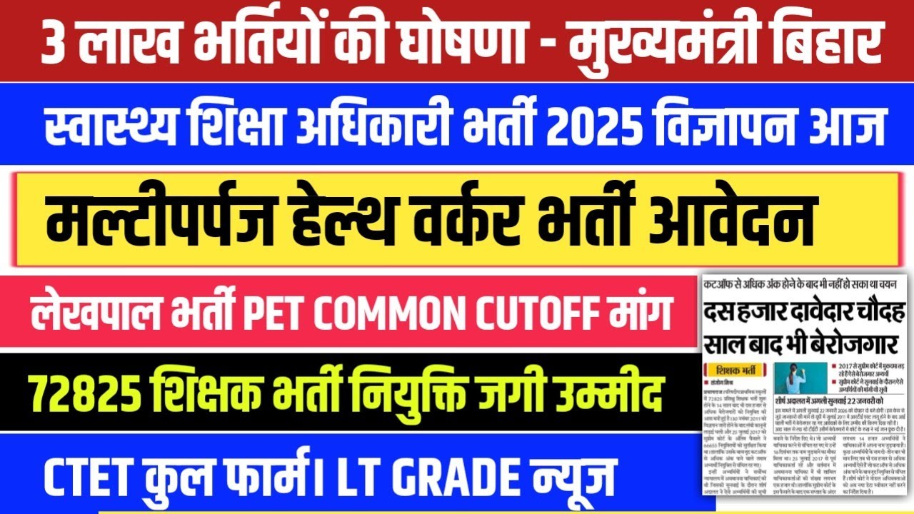 UPPSC HEO NOTIFICATION आज🔥3 लाख भर्तियों की घोषणा &zwnj;। PET कामन Cut-off । शिक्षक भर्ती अन्य सूचनाएं