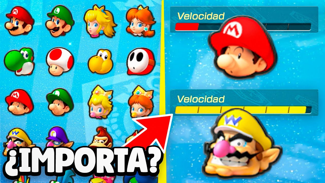¿Cuánto importa el PERSONAJE en Mario Kart 8 Deluxe? 🤔 - De Noob a Pro #1
