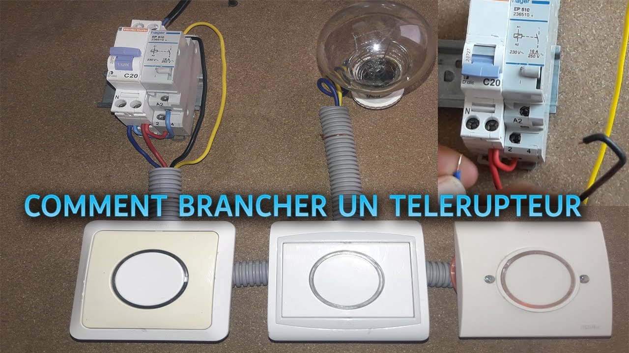 Cablage Télérupteur🤍 طريقة تركيب التلربتور بطريقة مفصلة