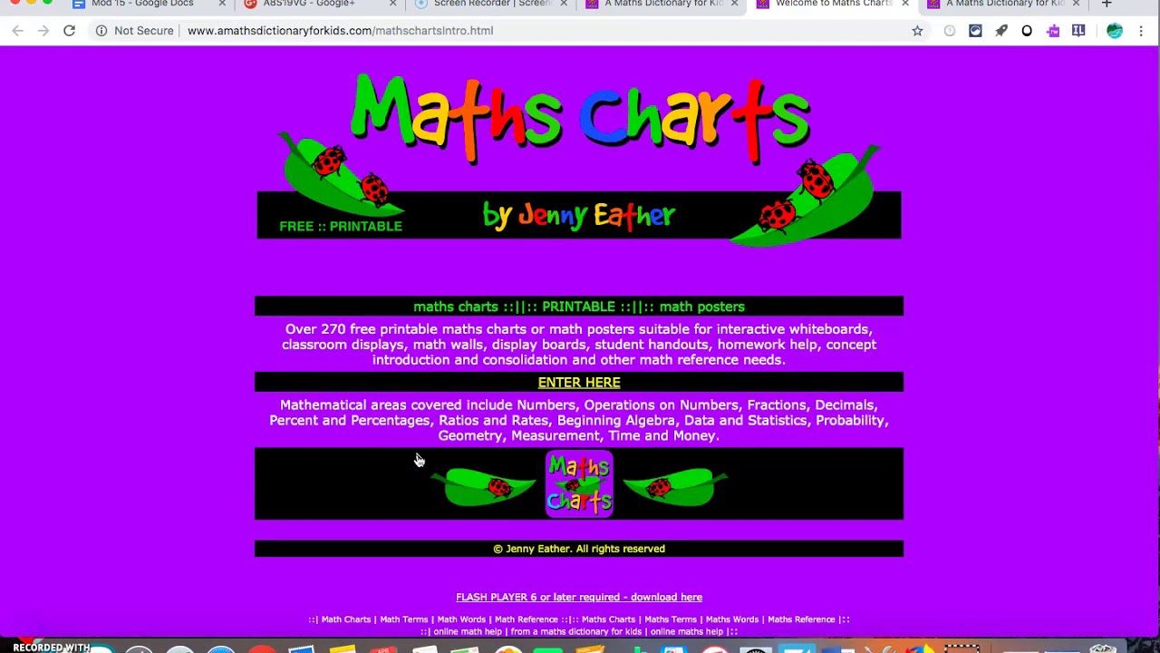 A Maths Dictionary