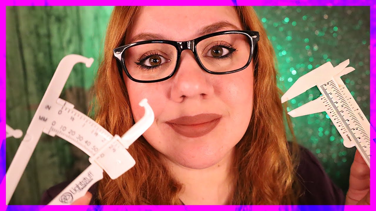 ASMR Medical Face Analysis and Mapping Roleplay / Keyboard and Measuring Sound