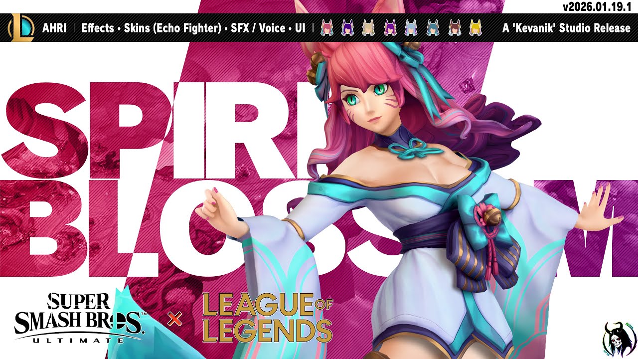 Ahri / Zelda: Spirit Blossom (Super Smash Bros. Ultimate Mod)
