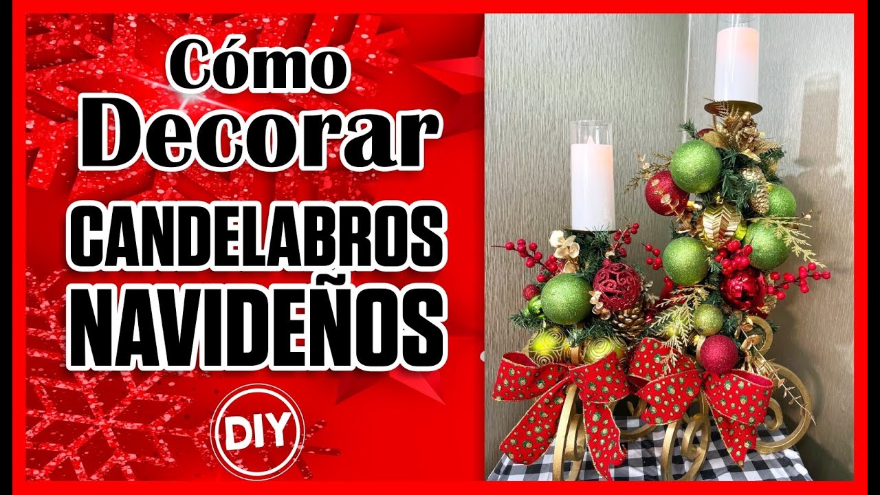 Как украсить рождественские подсвечники / своими руками 🎄🎅#christmas