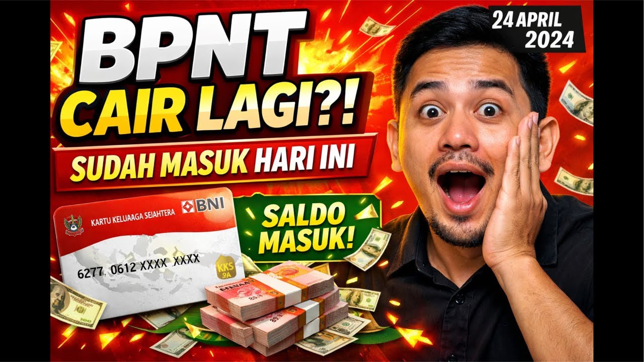 UPDATE TERBARU! BPNT Cair Lagi Hari Ini!Cek Sekarang!