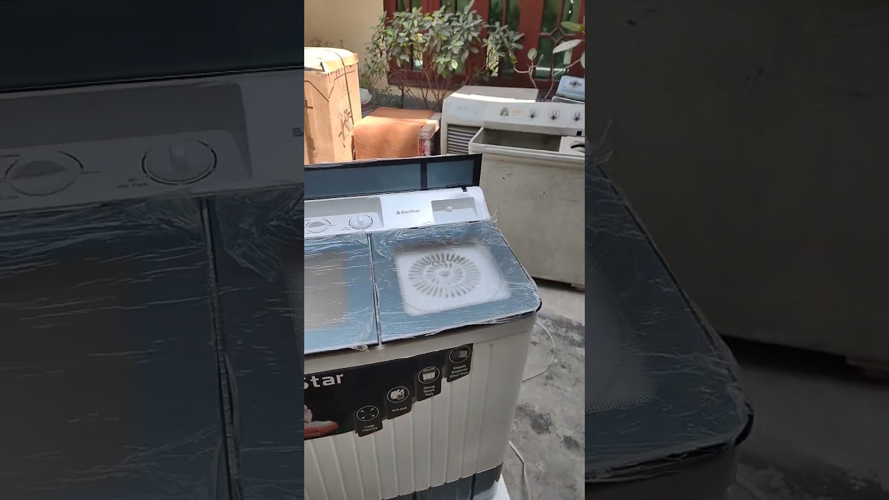 Eco Star Semi Automatic WashingMachine Unboxing #shorts #shortvideo #ecostar #washingmachine #viral
