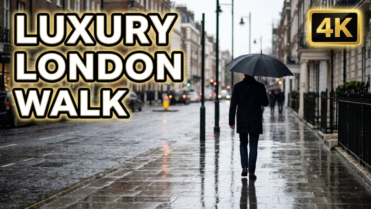 Relaxing London Walk 4K From Kensington’s Streets to Hammersmith