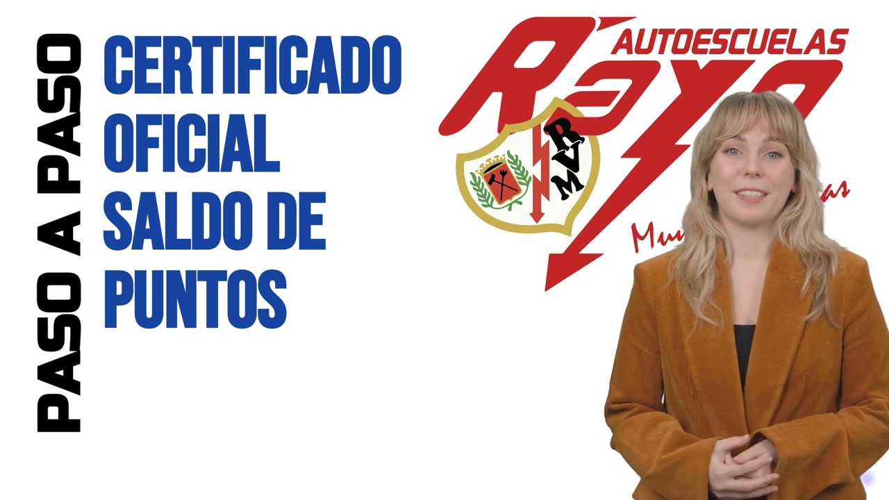 Cómo solicitar el Certificado Oficial del Saldo de Puntos DGT (2025) | Autoescuela Rayo Madrid