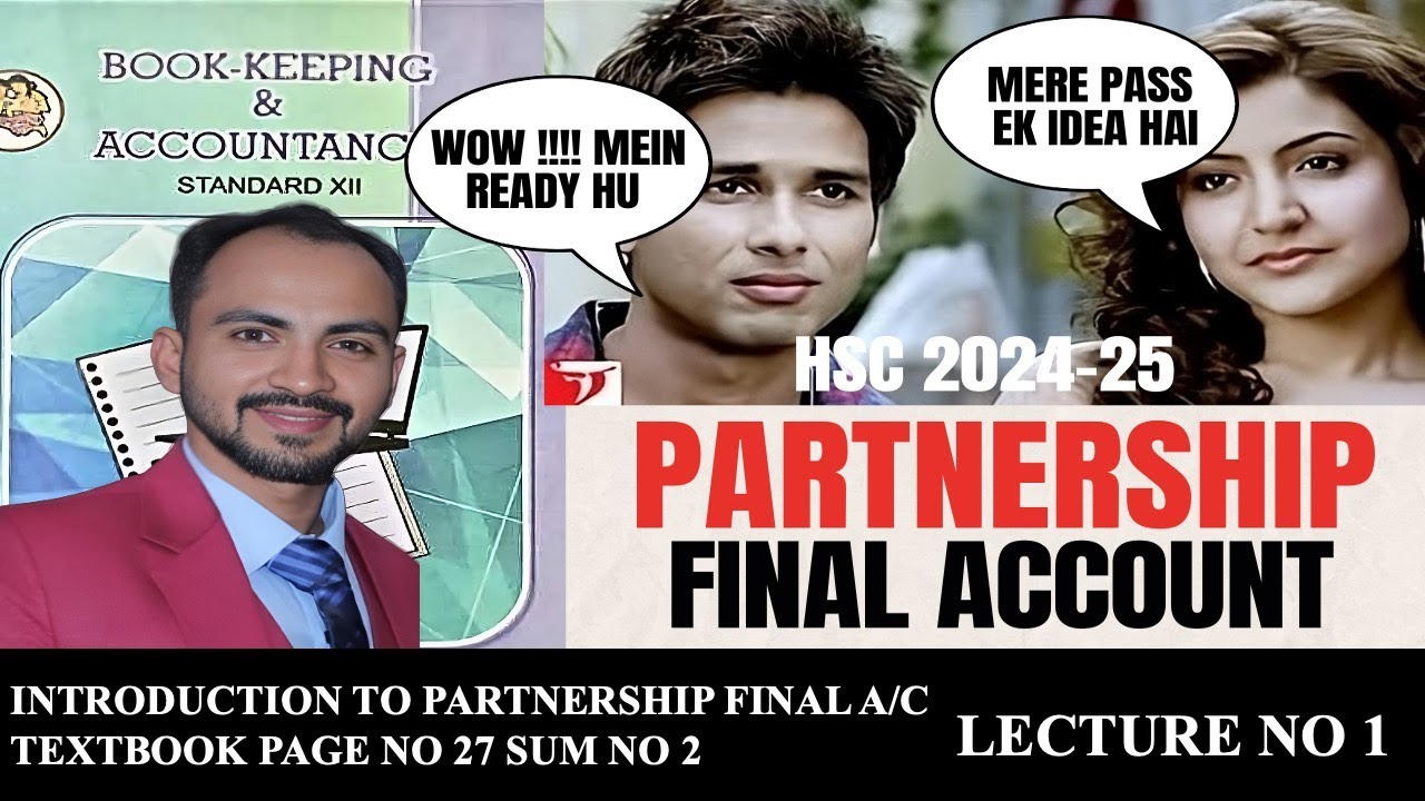 #1 part 1  HSC Partnership Final Accounts || Trading A/C|| Profit & Loss A/c || Siraj Shaikh |