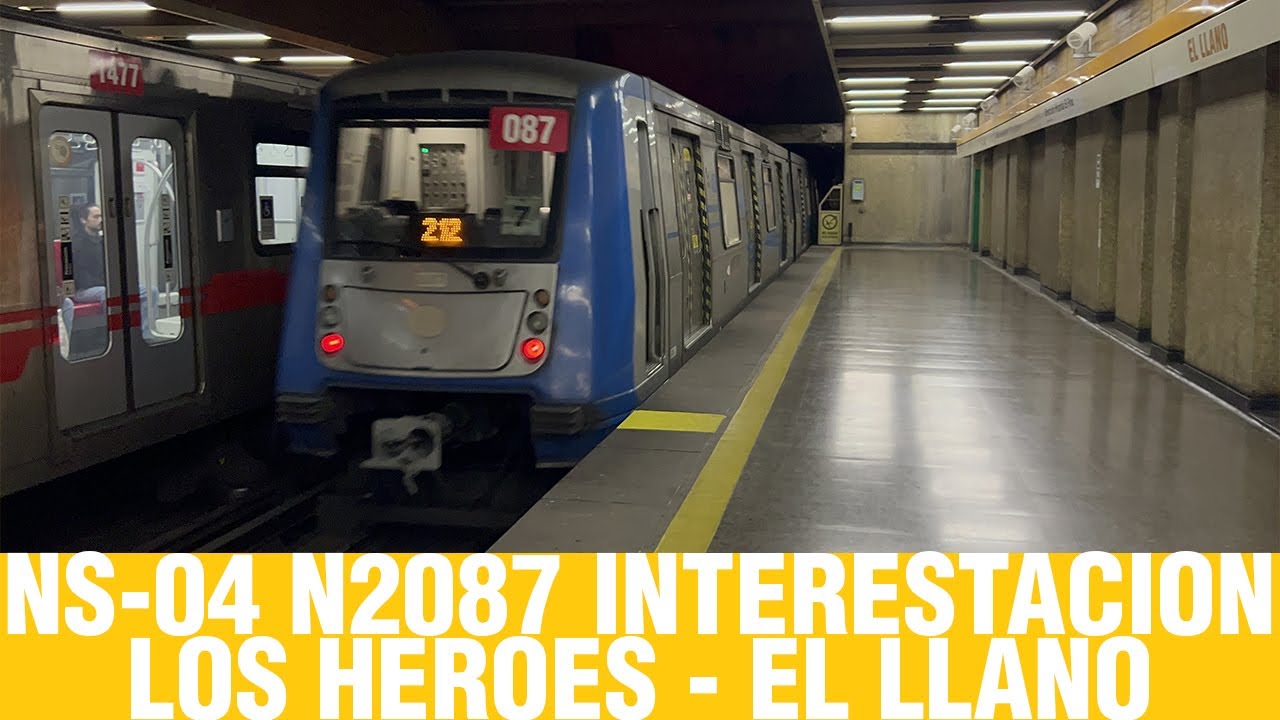 Metro De Santiago | NS-04 N2087 interestacion Los Heroes - El Llano