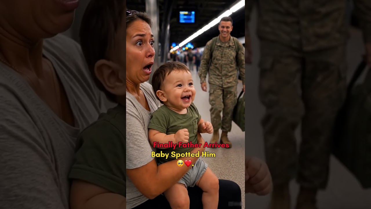 Baby Recognizes His Soldier Father After Deployment | Emotional ❤️🇺🇸 #baby #cutebaby #emotional