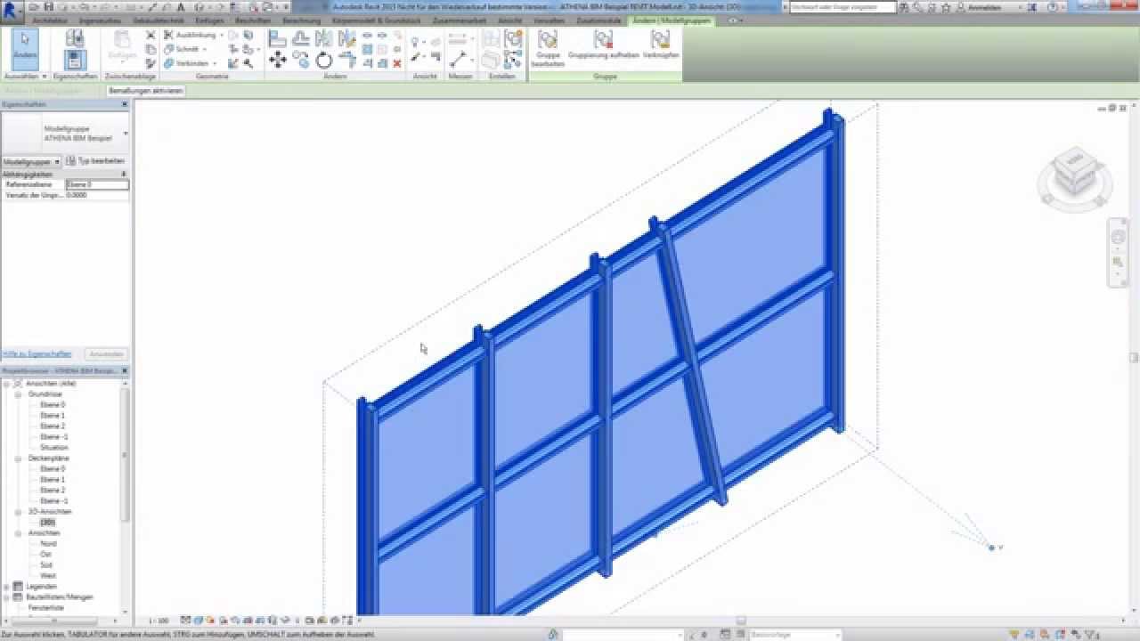 BIM Modell mit ATHENA 3D erzeugen