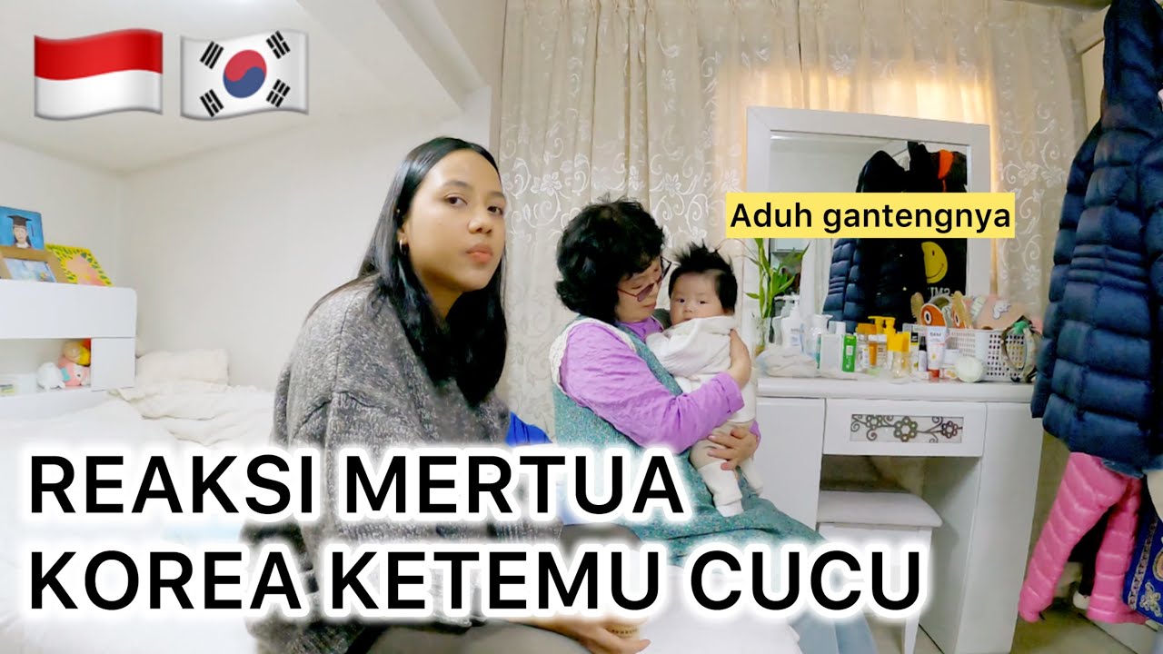 REAKSI HALMEONI KETEMU CUCU!!😍🇰🇷