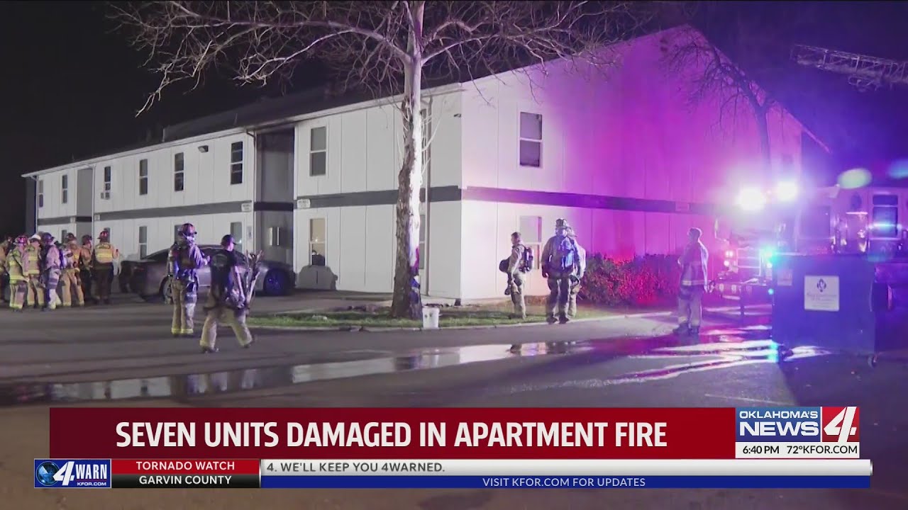 Seven units damaged in apartment fire