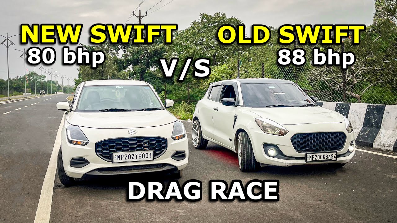 SWIFT 3 Cylinder VS 4 Cylinder🔥🤩 DRAG RACE🚀 Lucky The Racer 01