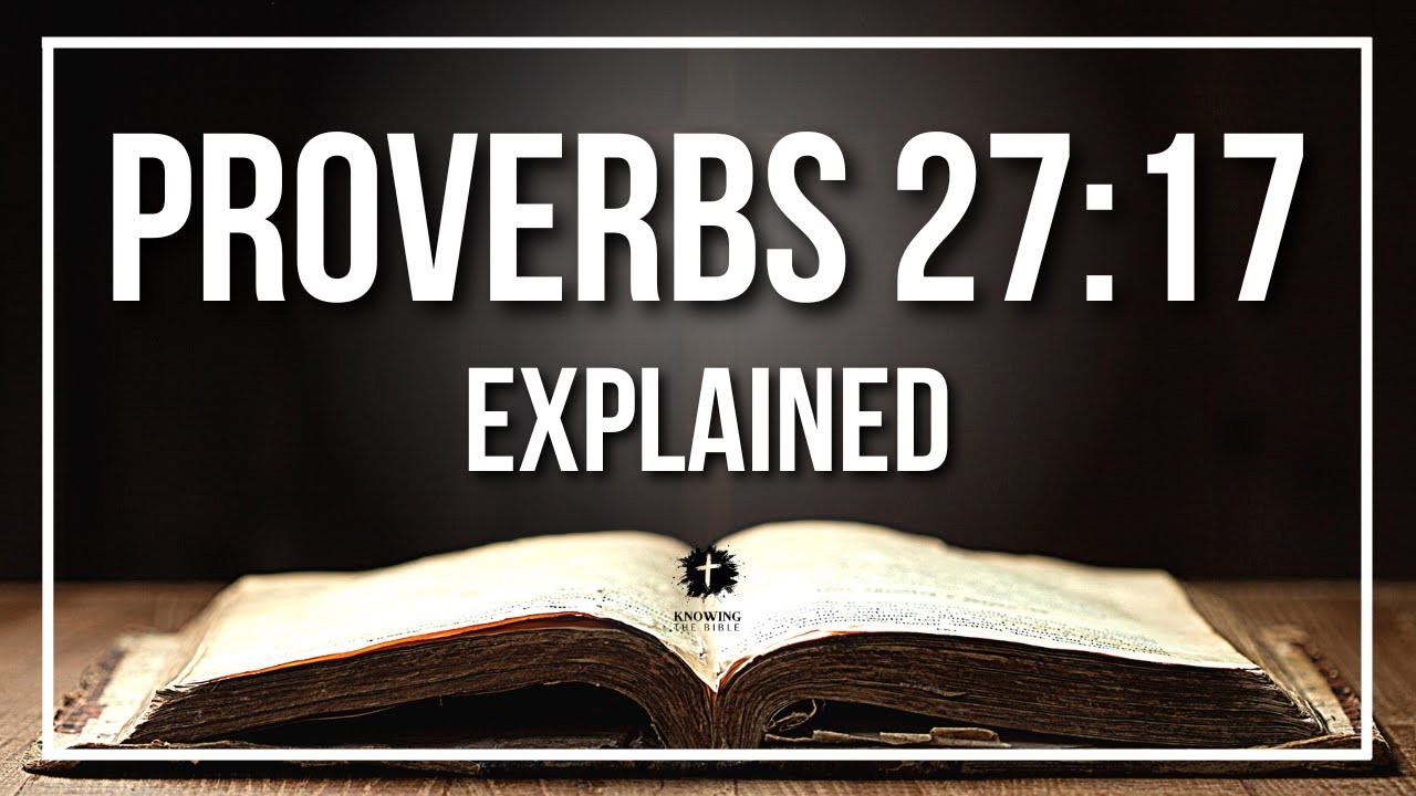 PROVERBS 27:17 Explained | PROVERBS 27:17 Meaning According to the Bible [KJV]