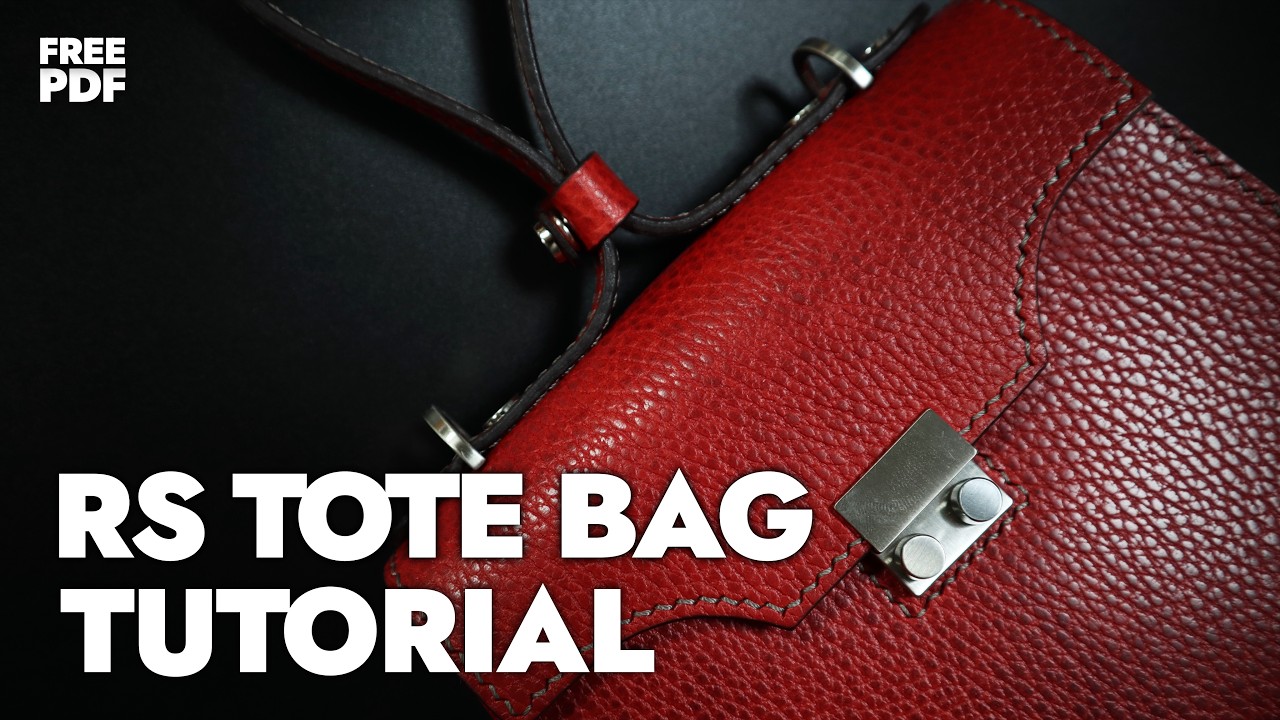 Making a RS tote bag / RS 토트백 만들기 / Leather Craft PDF / 가죽공예 패턴