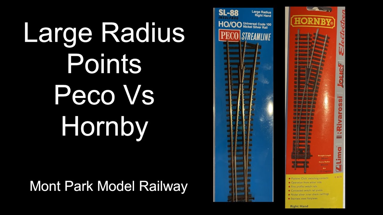 Code 100 Large Radius Points Peco Vs Hornby