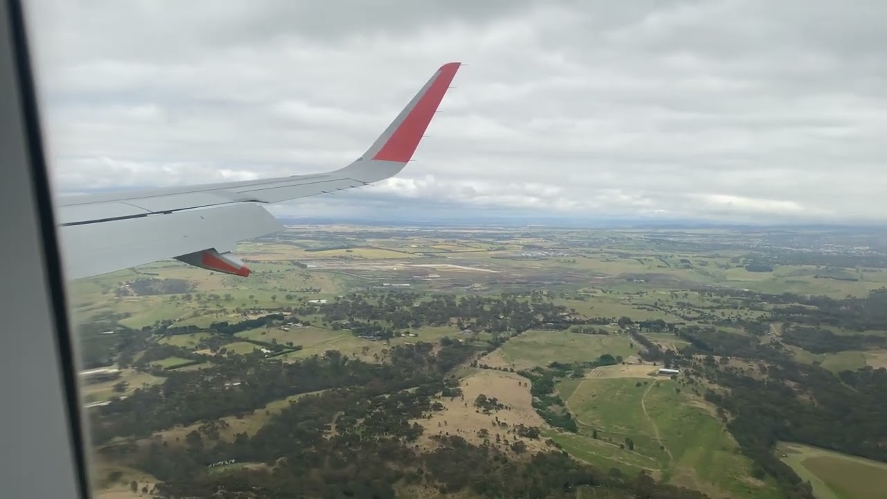 Jetstar A320 - Sydney to Melbourne Tullamarine - Approach, Landing and Taxi into Melbourne | JQ509