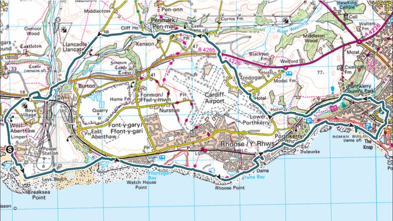 Walk around Aberthaw Power Station, and Cardiff Airport