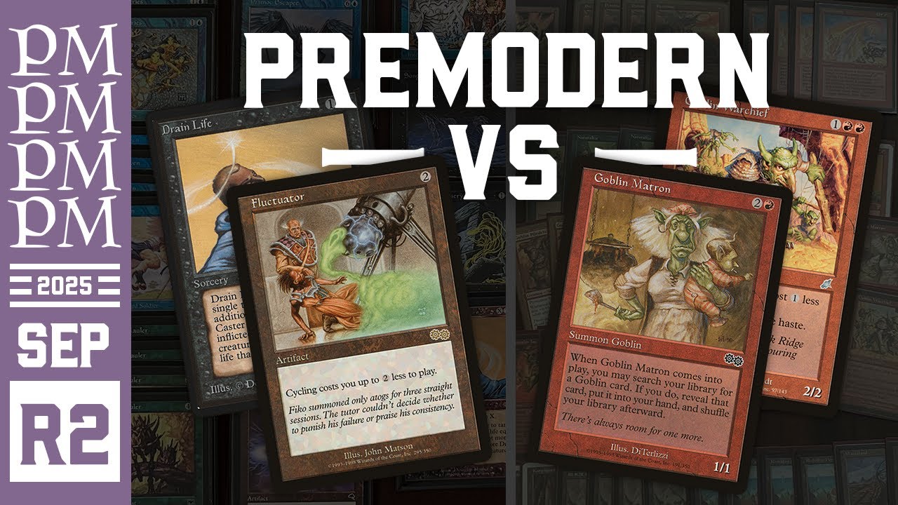 Комбинация велосипедистов FLUCTUATOR против RG Goblins — Раунд 2 — Сентябрь 2025 г. Premodern Mon...