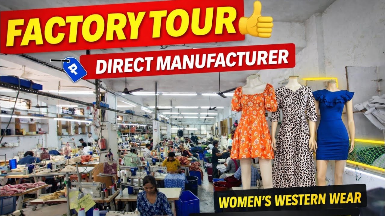 Aisi Factory Aapne Nahi Dekhi 😲 | Western Wear Factory Tour | Click A Wish | surat outlet 