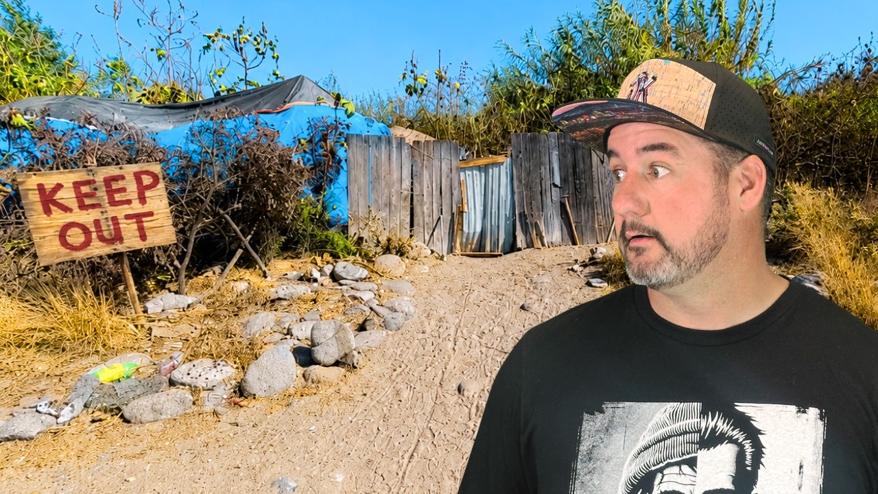 A Homeless Camp MILLIONS Drive Past Every Day Hides The UNEXPECTED