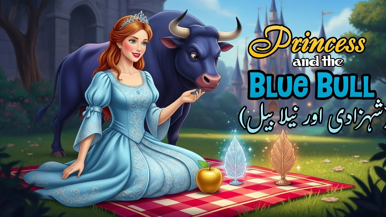 Princess and the Blue Bull شہزادی اور نیلا بیل | Urdu Story | Fairy Tales in Urdu @MeMoonieandMagic