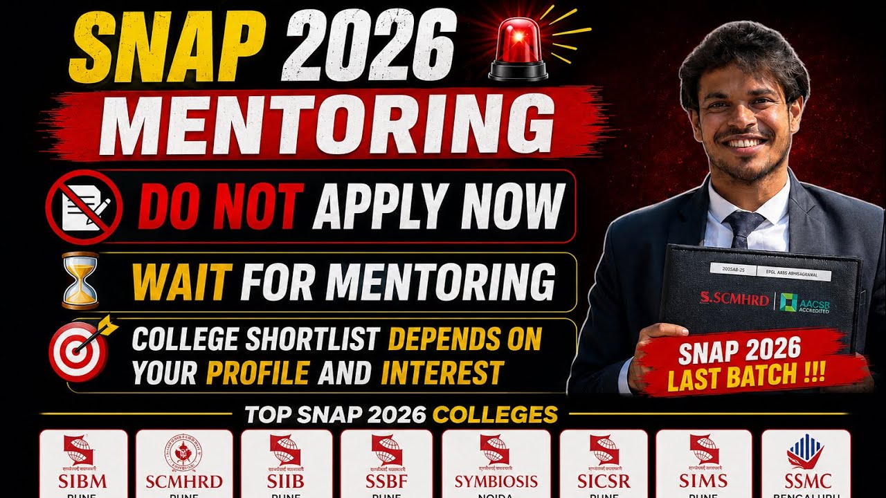 SNAP 2026 Colleges To Apply | Do Not Apply To Colleges Now | Depends On Your Profile & Interest |
