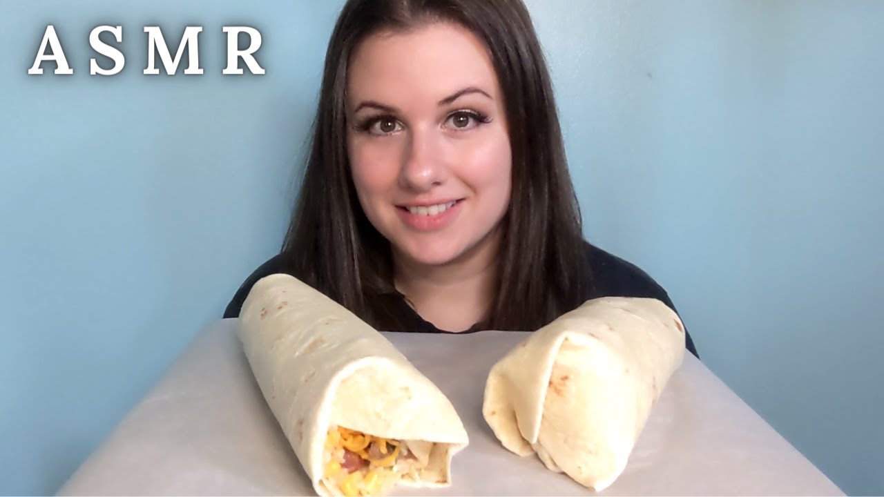 ASMR OVERSTUFFED STEAK BURRITOS MUKBANG 먹방 | Eating Sounds *No Talking | Ceallen Eats