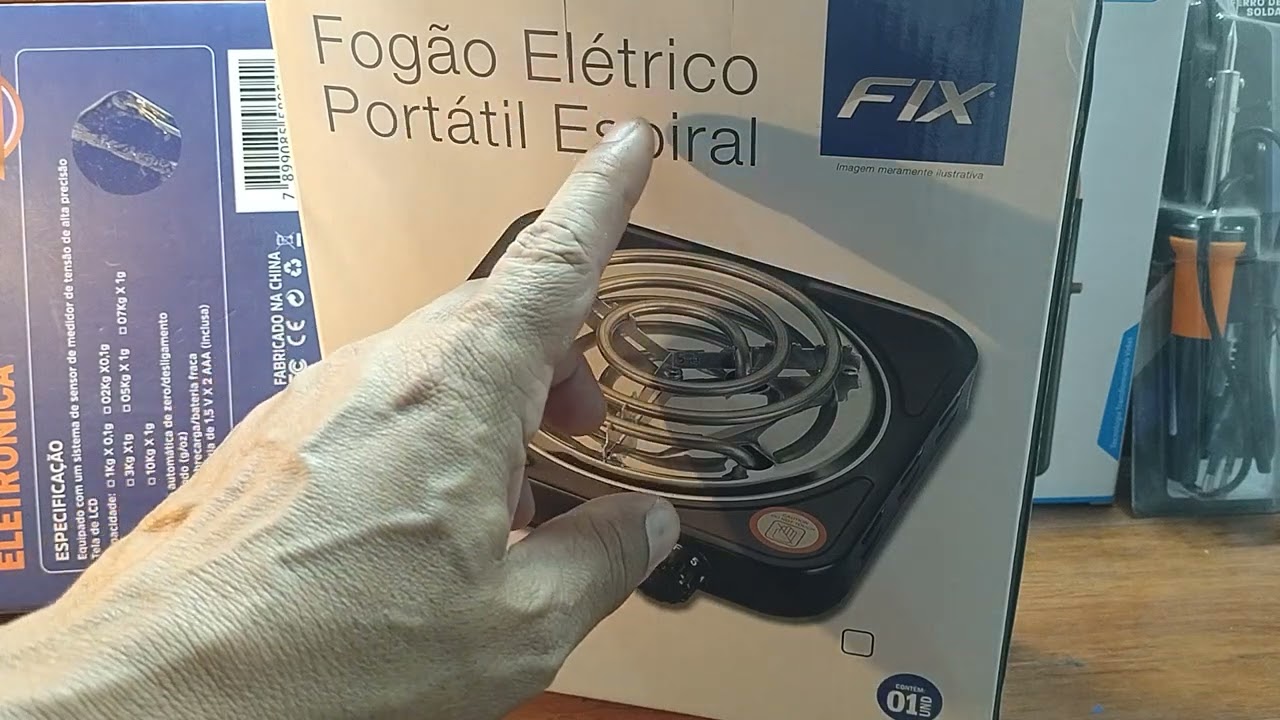 FIX Fogão Elétrico Espiral 127V/1000W Apresentação! (Vídeo 1/2). EP:981
