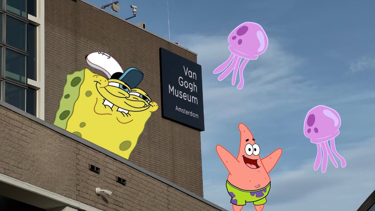Van Gogh museum x SpongeBob Wondr experience